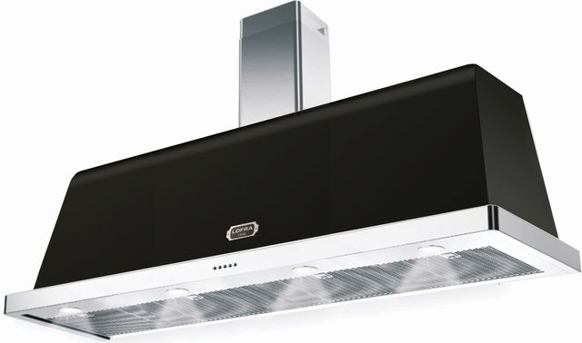 Lofra® Dolcevita 60" Matte Black Wall Mounted Range Hood-0