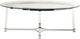 Elements International Lucinda Glass Top Coffee Table with Clear Base-1