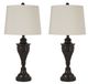 American Wholesale Furniture Darlita 2-Piece Bronze Lamp Set-0