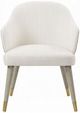 ACME Furniture Charity 2-Piece Gray Oak/White Upholstered Dining Side Chair Set-3