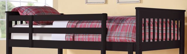 Coaster® Chapman Black Twin Over Full Slats-1