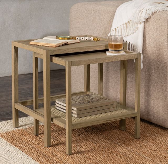 Classic Home Devin Khaki Mist Nesting Accent Table-1