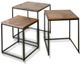 Stylecraft 3-Piece Black/Brown Nesting Table  Set-0