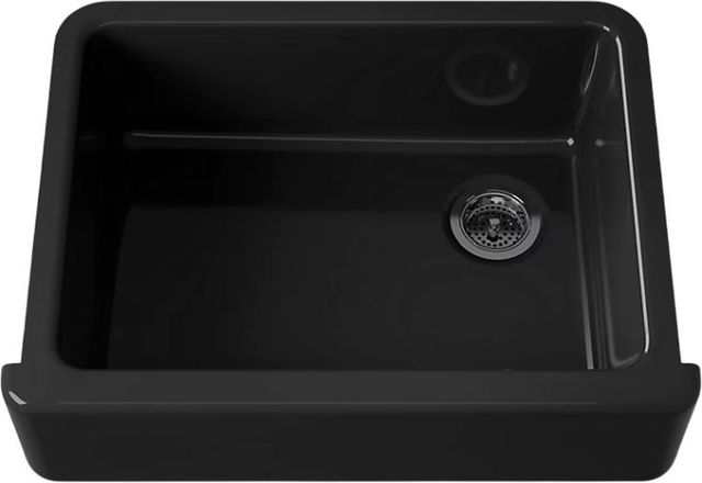 KOHLER® Whitehaven® Black 30" Undermount Single-Bowl Farmhouse Kitchen Sink-0