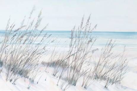 Stylecraft Gray/Light Blue/White Wall Art-1