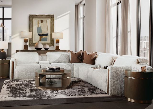 Hooker® Furniture Ready-Made Upholstery Anaheim 7-Piece McCurdy Stone Power Reclining Sectional-2