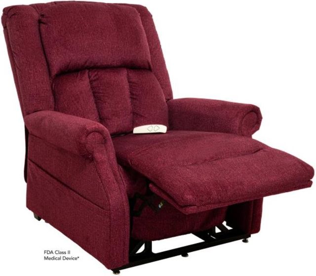 Mega Motion® Trio Tenacity Vance Wine Power Lift Recliner with Standard Heat and Massage-1