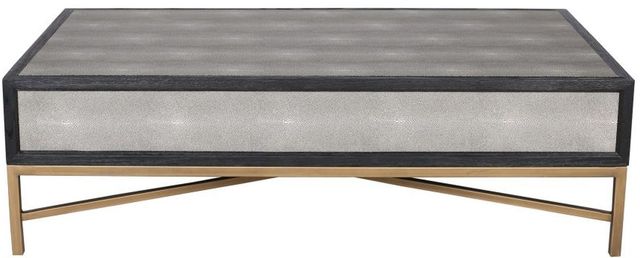 Moe's Home Collection Mako Grey Coffee Table with Gold Metal Base-3