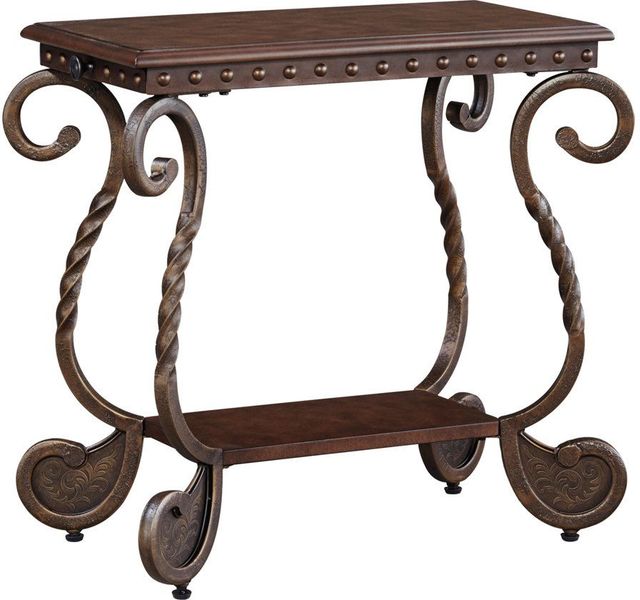 Signature Design by Ashley® Rafferty 2-Piece Dark Brown End Tables Set-1