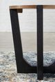 Signature Design by Ashley® Hanneforth Brown End Table with Black Base-3