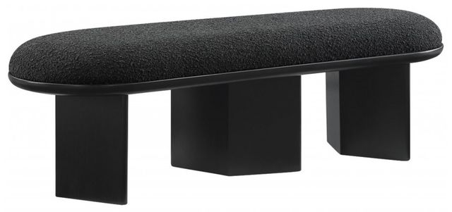 Meridian Furniture Wilshire Black Upholstered Bench-0