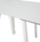 Michael Amini® Trance™ Rotterdam Glass Top Dining Table with White Base-2