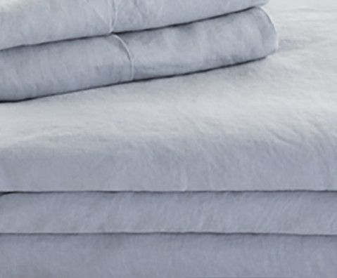 Malouf® Woven™ French Linen Smoke Queen Duvet Set-0