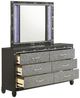 New Classic® Home Furnishings Radiance Black Pearl Dresser and Mirror Set-3