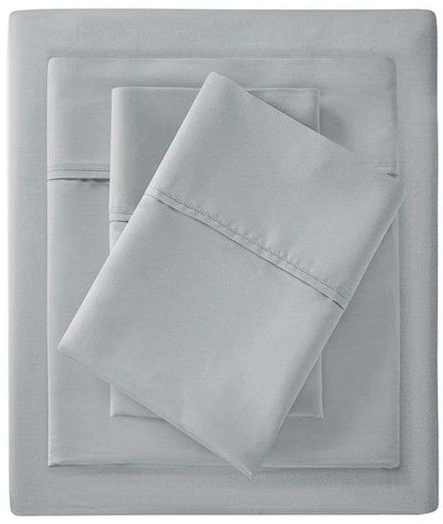 Olliix by Madison Park Grey Queen 1500 Thread Count Cotton Rich Sheet Set-0