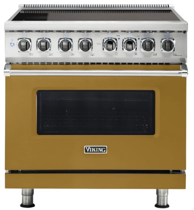 Viking® 5 Series 36'' Golden Hour Pro Style Induction Range-0