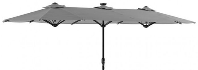 Furniture of America® Musa Gray Rectangular Market Umbrella-2