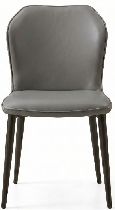 Cramco Vina Charcoal/Matte Black Dining Side Chair-2