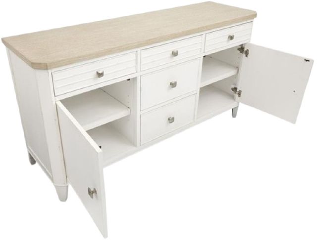 Magnussen Home® Echo Isles Driftwood and Sea Pearl Buffet-3