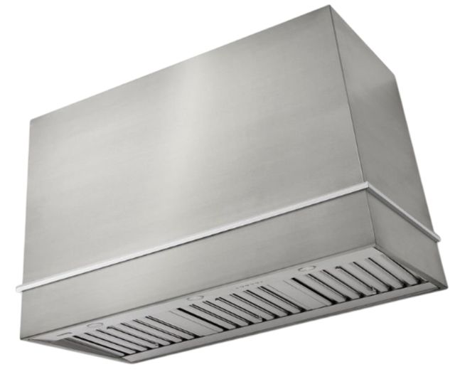 AGA Loge 48" Stainless Steel Wall Mounted Range Hood with Polished Brass Trim-0