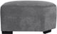 Porter International Designs Clayton Aluminum Gray Ottoman-1