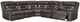 Signature Design by Ashley® Kincord 4-Piece Midnight Curved Power Reclining Sectional -1