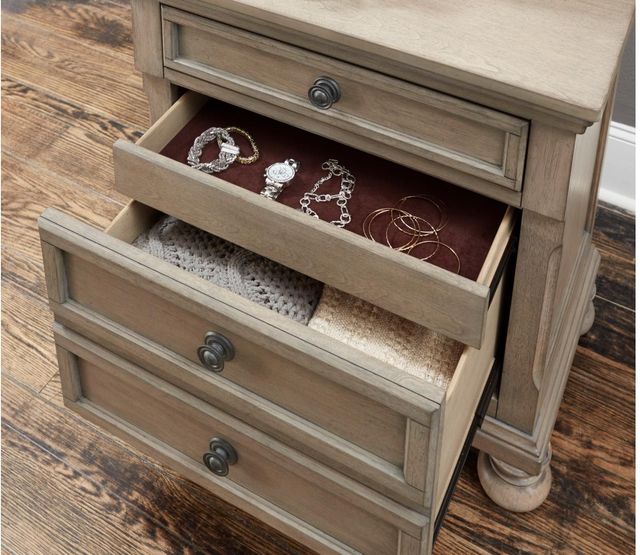 Homelegance® Bethel Wire Brushed Gray Nightstand-3