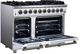 FORNO® Massimo Series Alta Qualita 48" White Pro Style Gas Range-5