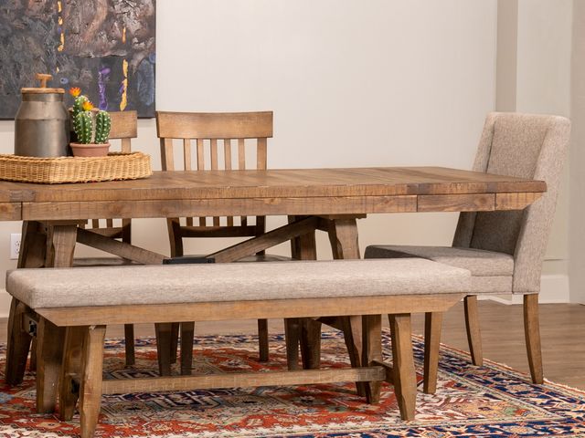 Dale Driftwood Upholstered Bench-2