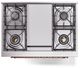 Ilve® Nostalgie II Series 36" Burgundy Pro Style Dual Fuel Range-2