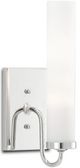 Currey & Company Bagno Brindisi Opaque/Polished Nickel Wall Sconce-0