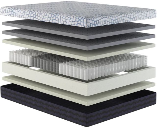 Customatic Sleep Technologies DreamSense Bliss 12” Hybrid Plush Smooth Top Queen Mattress -1