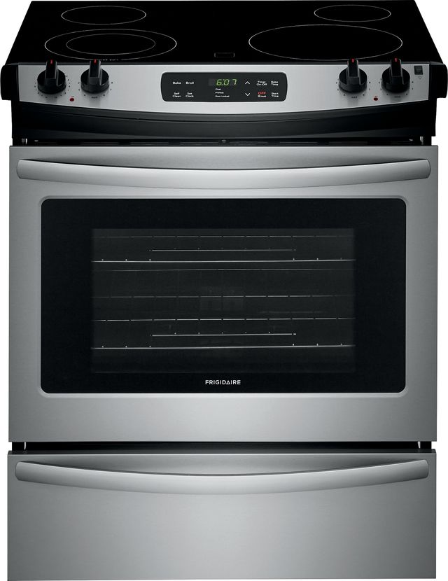 Frigidaire® 30" Stainless Steel Slide-In Electric Range-0