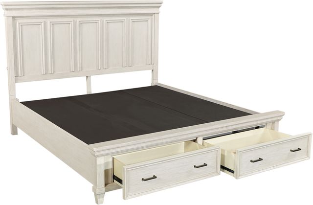 aspenhome® Caraway Aged Ivory Queen Storage Panel Bed-1