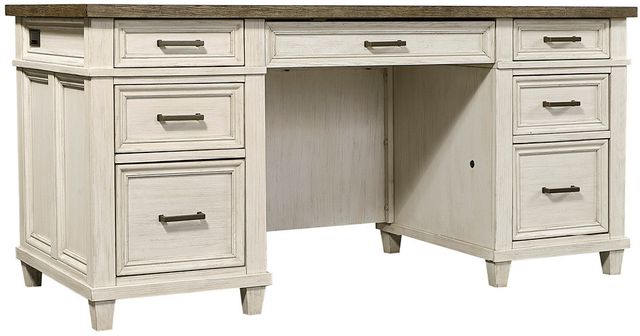 Aspenhome® Caraway Aged Ivory Credenza Desk-0