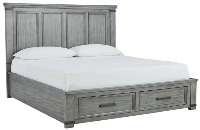 Signature Design by Ashley® Russelyn Gray King Panel Storage Bed-0