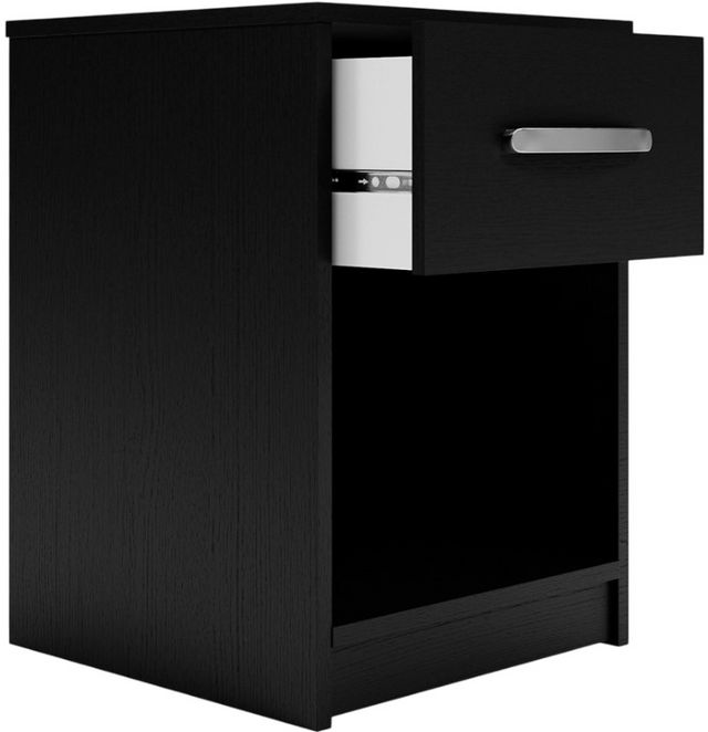 Signature Design by Ashley® Finch Black 1-Drawer Nightstand-3