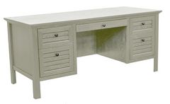 Legends Home Topanga Alabaster Executive Desk