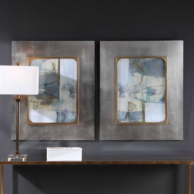 Uttermost® Jennifer Goldberger 2-Piece Gilded Whimsy Framed Prints Set-1