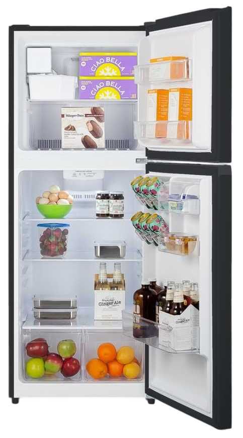Summit® 10.1 Cu. Ft. Black Counter Depth Top Freezer Refrigerator-3