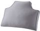 Olliix by Intelligent Design Oversized Headboard Grey Cotton Canvas Pillow-0