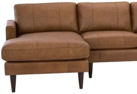 Best® Home Furnishings Customizable Trafton 5-Piece Leather Right-Arm Facing Sectional and Chaise with Espresso Legs-1