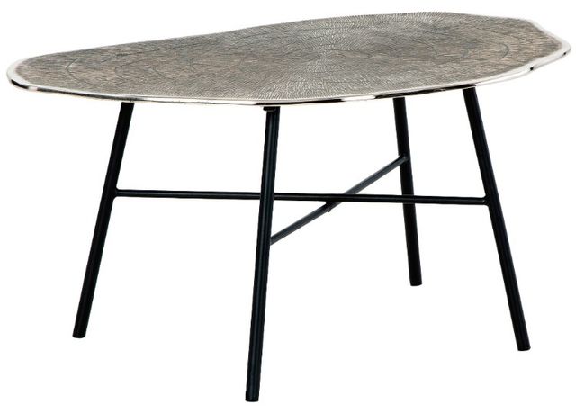 Signature Design by Ashley® Laverford 3-Piece Black/Chrome Living Room Table Set-1