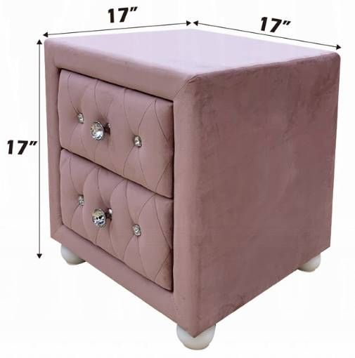 ACME Furniture Reggie Pink Nightstand-2