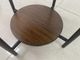 Riverside Furniture Felix Black Side Table with Brown Base-2