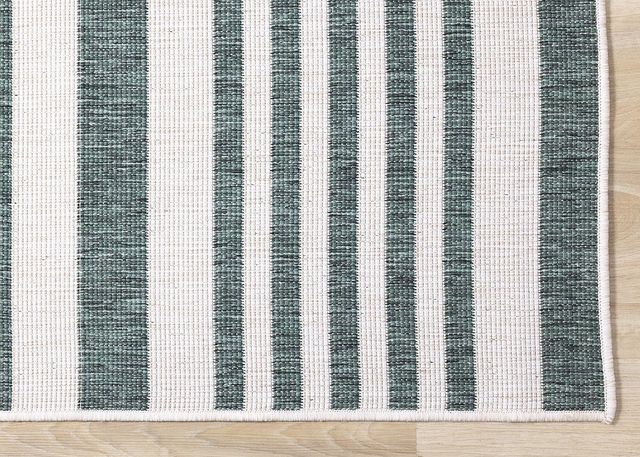Kalora Interiors Bristol Cream/Green 5'x8' Indoor/Outdoor Area Rug-4