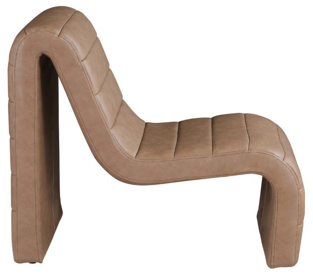 Meridian Furniture Ivy Brown Vegan Leather Accent Chair-2