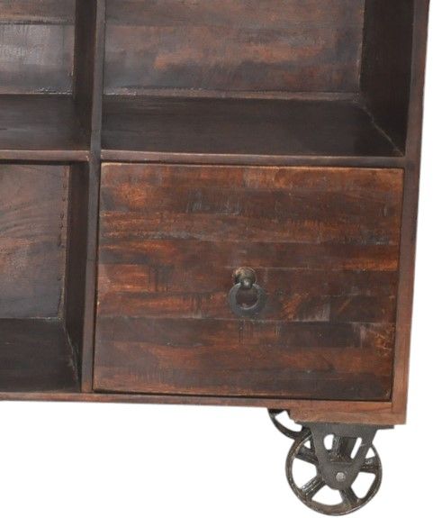 Jaipur Furniture Claude Walnut Media Trolley-1