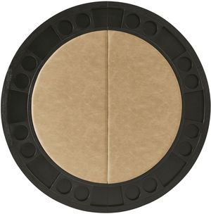 Steve Silver Co. Rylie Black/Sand Round Folding Game Top