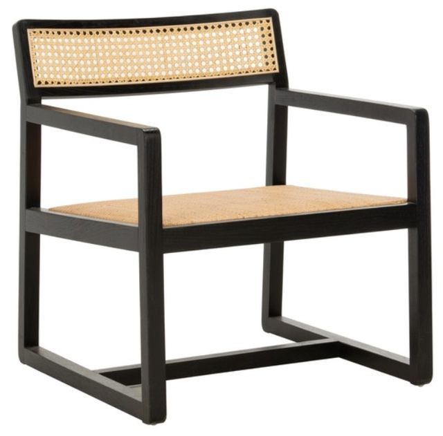 Safavieh Lula Black/Natural Accent Chair-0